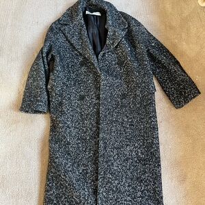 Zara Women’s Black and Gray Pea Coat